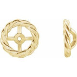 14K Yellow Rope Earring Jackets     -86743:601:P-ST-WBC