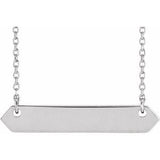 Sterling Silver 33x6 mm Geometric 16-18" Necklace-86557:603:P-ST-WBC