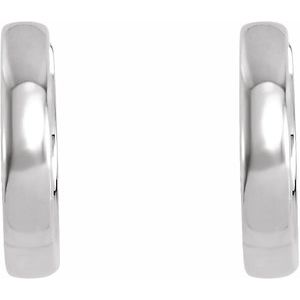 Platinum 14 mm Hinged Hoop Earring-20007:234174:P-ST-WBC