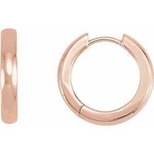 14K Rose 17.5 mm For Hinged Earring-20007:6002:P-ST-WBC