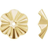 14K Yellow 6.8 mm OD Buttercup Earring Jackets-164:9016:P-ST-WBC
