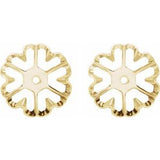 14K Yellow 6.6 mm ID Earring Jackets-1301:9019:P-ST-WBC