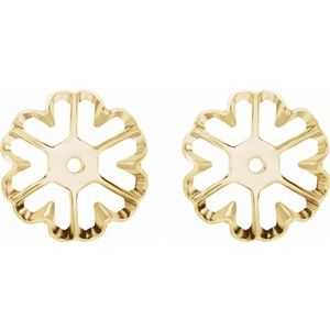 14K Yellow 6.6 mm ID Earring Jackets-1301:9019:P-ST-WBC