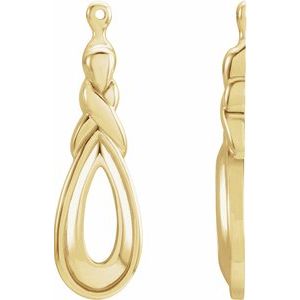 14K Yellow Freeform Earring Jackets-81844:9031:P-ST-WBC