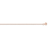 14k  Rose Gold .6 mm Carded Cable Rope Chain-WBC-6RR-24