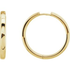 14K Yellow 24 mm Hinged Hoop Earrings-22071:10024:P-ST-WBC