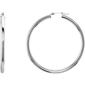 14K White 48 mm Tube Hoop Earrings-20826:6000:P-ST-WBC