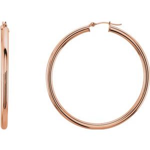 14K Rose 48 mm Tube Hoop Earrings-20826:6007:P-ST-WBC