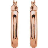 14K Rose 20 mm Tube Hoop Earrings-20826:6002:P-ST-WBC