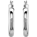 14K White 20 mm Tube Hoop Earrings-20826:163867:P-ST-WBC