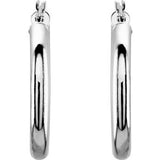 14K White 25 mm Tube Hoop Earrings-20826:163868:P-ST-WBC