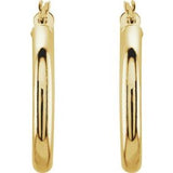 14K Yellow 25 mm Tube Hoop Earrings-20826:163874:P-ST-WBC