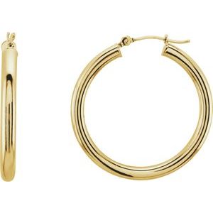 14K Yellow 30 mm Tube Hoop Earrings-20826:163875:P-ST-WBC