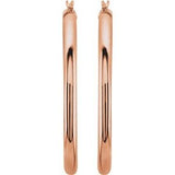 14K Rose 40 mm Tube Hoop Earrings-20826:6006:P-ST-WBC