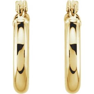 14K Yellow 13 mm Tube Hoop Earrings-20270:163840:P-ST-WBC