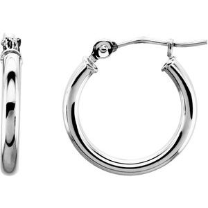 14K White 15 mm Tube Hoop Earrings-20270:163849:P-ST-WBC