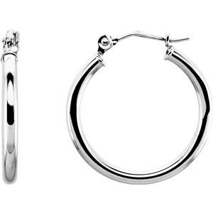 14K White 20 mm Tube Hoop Earrings-20270:163850:P-ST-WBC