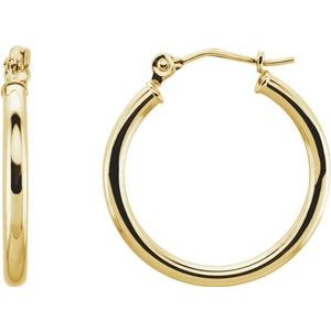 14K Yellow 20 mm Tube Hoop Earrings-20270:163842:P-ST-WBC