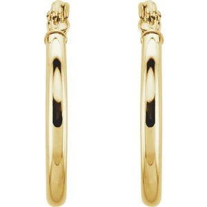 14K Yellow 20 mm Tube Hoop Earrings-20270:163842:P-ST-WBC