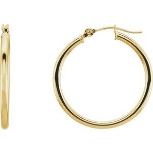 14K Yellow 25 mm Tube Hoop Earrings-20270:163843:P-ST-WBC