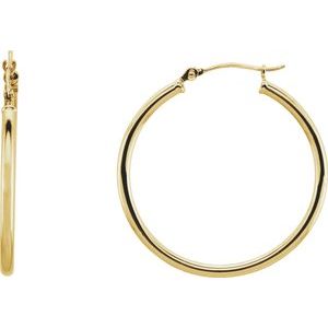 14K Yellow 30 mm Tube Hoop Earrings-20270:163844:P-ST-WBC