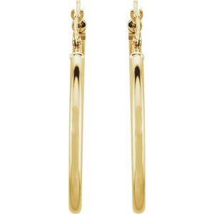 14K Yellow 30 mm Tube Hoop Earrings-20270:163844:P-ST-WBC