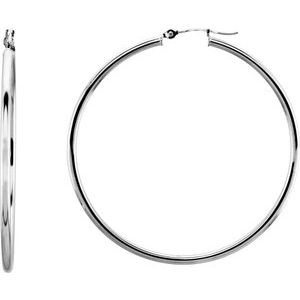 14K White 47 mm Tube Hoop Earrings-20270:163852:P-ST-WBC