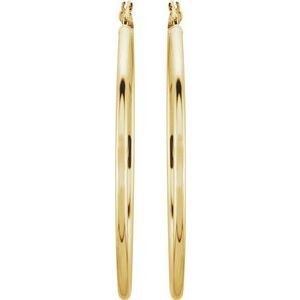 14K Yellow 47 mm Tube Hoop Earrings-20270:163847:P-ST-WBC