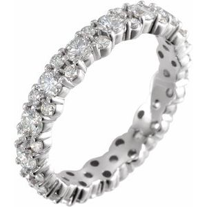 14K White 1 3/4 CTW Diamond Eternity Band Size 7.5 -122360:609:P-ST-WBC