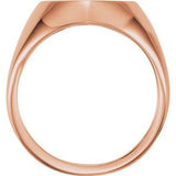 14K Rose 12x12 mm Heart Signet Ring-51413:103:P-ST-WBC