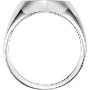 Sterling Silver 12x12 mm Heart Signet Ring-51413:105:P-ST-WBC