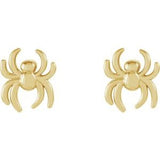 14K Yellow 6.3x5.6 mm Spider Earrings-28599:102:P-ST-WBC