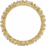 14K Yellow 1 3/4 CTW Diamond Eternity Band Size 5.5 -122360:604:P-ST-WBC
