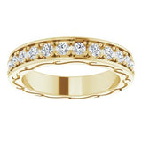 14K Yellow 3/4 CTW Diamond Round Eternity Band Size 5-122141:60064:P-ST-WBC