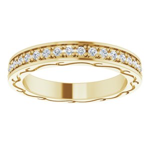 14K Yellow 3/8 CTW Diamond Round Eternity Band Size 5-122141:60046:P-ST-WBC