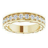 14K Yellow 1 CTW Diamond Round Eternity Band Size 5-122141:60073:P-ST-WBC