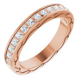 14K Rose 1 CTW Diamond Square Eternity Band Size 5-122141:60011:P-ST-WBC