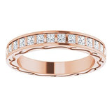 14K Rose 1 CTW Diamond Square Eternity Band Size 5-122141:60011:P-ST-WBC