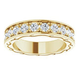 14K Yellow 1 1/3 CTW Diamond Round Eternity Band Size 5-122141:60082:P-ST-WBC