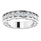 14K White 1 1/3 CTW Diamond Round Eternity Band Size 5-122141:60081:P-ST-WBC