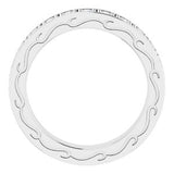 14K White 1 CTW Diamond Round Eternity Band Size 6-122141:60075:P-ST-WBC