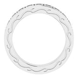 14K White 1 3/8 CTW Diamond Round Eternity Band Size 6-122141:60084:P-ST-WBC