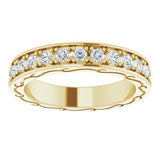 14K Yellow 1/2 CTW Diamond Round Eternity Band Size 6-122141:60067:P-ST-WBC