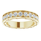 14K Yellow 1 3/8 CTW Diamond Round Eternity Band Size 6-122141:60085:P-ST-WBC