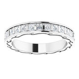 14K White 1 1/2 CTW Diamond Square Eternity Band Size 6-122141:60021:P-ST-WBC