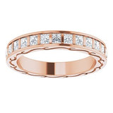 14K Rose 1 CTW Diamond Square Eternity Band Size 6-122141:60014:P-ST-WBC