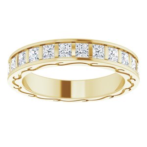 14K Yellow 1 3/4 CTW Diamond Square Eternity Band Size 6-122141:60031:P-ST-WBC