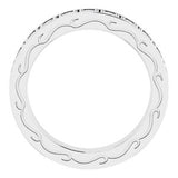 14K White 1 3/8 CTW Diamond Round Eternity Band Size 7-122141:60087:P-ST-WBC