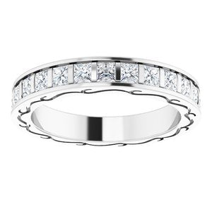 14K White 1 7/8 CTW Diamond Square Eternity Band Size 7-122141:60033:P-ST-WBC