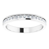 14K White 3/8 CTW Diamond Channel-Set Anniversary Band-122835:600:P-ST-WBC